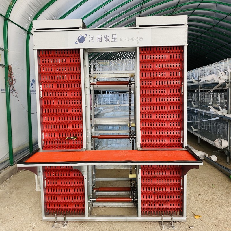 3 Tiers 4 Tiers Layer Chicken Egg Battery Cages For Farm 384 Birds / Set
