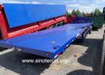 SINOTERCEL 3 Axles Semi Trailer 30t Flatbed Trailer Semi Truck