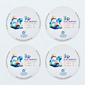Quality YUCERA 3D Multilayer Color 900MPA Dental Zirconia Block wholesale