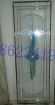 2014 new design decorative glass panel in wooden door