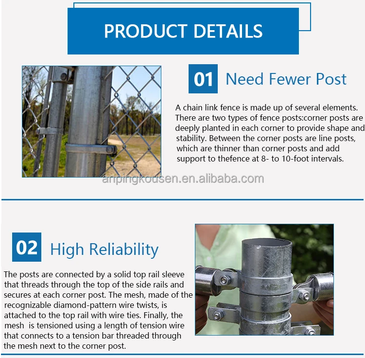 Chain Link Fence Iron Galvanized Heavy Duty Open Size 25*25mm 50*50mm 60*60mm 80*80mm