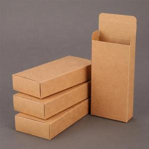Quality Brown Kraft Paper Packaging / Foldable Gift Box With Custom Printing wholesale