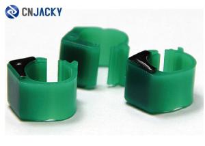 Quality TK4100 RFID Racing Pigeon Rings For Foot , Green Color Pigeon Bands Drop Resistant wholesale