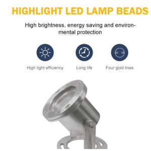 Quality Stainless Steel IP68 DMX RGB LED Underwater Fountain Light wholesale