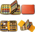 40 Slots Large Case Bag Watch Band Storage Strap Organizer Double Layer, Watch