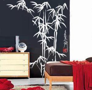 Quality The Classic Creative Bamboo PVC Decoration Wall Sticker F247 wholesale