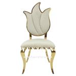 Flower Design High Back Wedding Chair Royal Furniture Chair 49X56X107cm