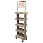 Flyer Chocolates Side Brander Wooden Tray Display Stand