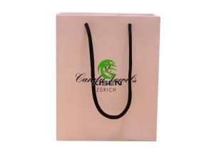 Quality Pink Paper Handle Shopping Bags For Jewellery Matt Lamination Finishing wholesale