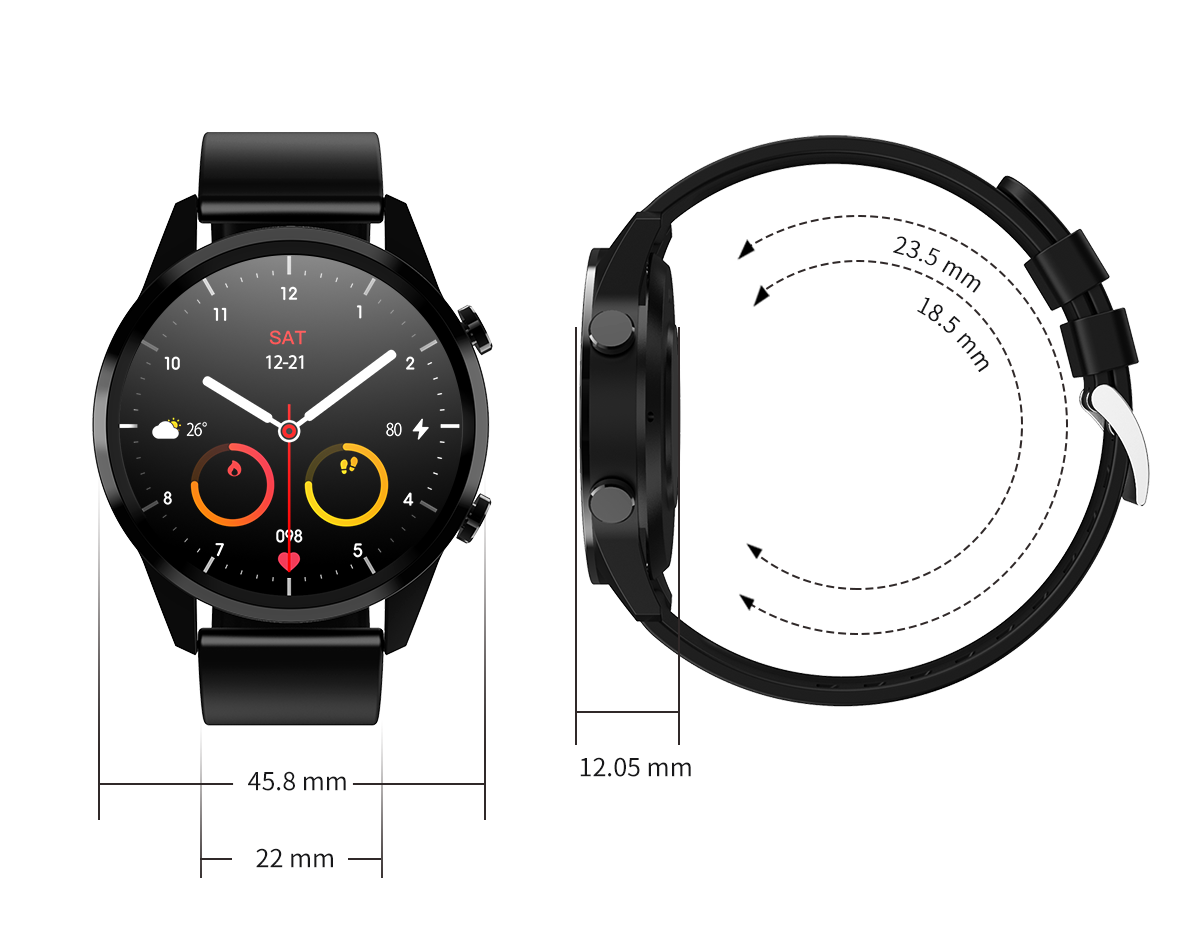 HL35 Smartwatch Customized Waterproof Sports Multi Functional For Huwei Heart Rate Monitor F35