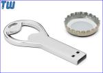 Customized Logo Durable Full Metal Bottle Opener 64GB Thumbdrive Stick