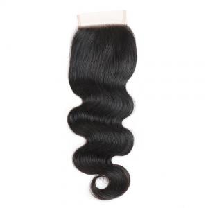 Quality Brazilian Body Wave Swiss Lace Closure 8" to 20" Natural Black Color Virgin Hair Material wholesale