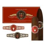CMYK Gold Foil Cigar Label Printing Personalized Logo Sticker Printing