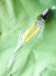 LED Filament 3w Candle 300 Lumen Transparent 2 Years Warranty 110/220v EU Model