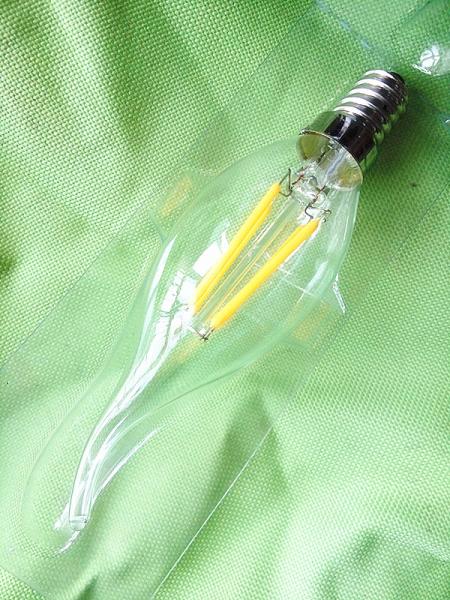 LED Filament 3w Candle 300 Lumen Transparent 2 Years Warranty 110/220v EU Model