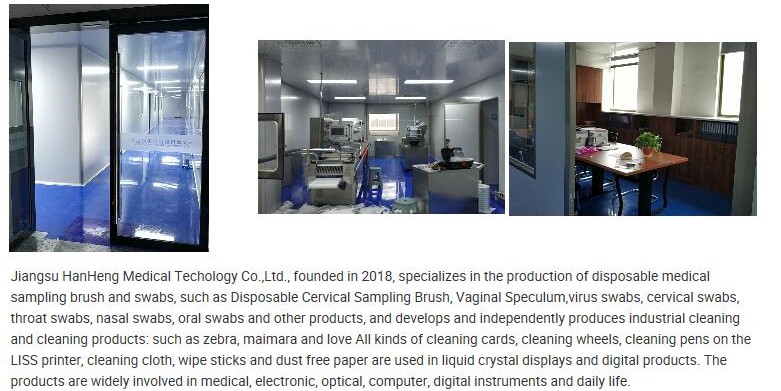 ISO13485 Broom Head Gynecology Examination Cervical Sampler With Battery Supply