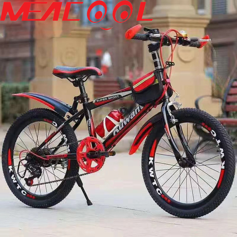 Junior 22in Mountain Bike Light Frame Mountain Bike 6 Speed With Fender Carrier