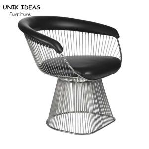 Quality VIP White Black Metal Mesh Dining Chairs Outdoor Luxury Lounge Waiting Room wholesale