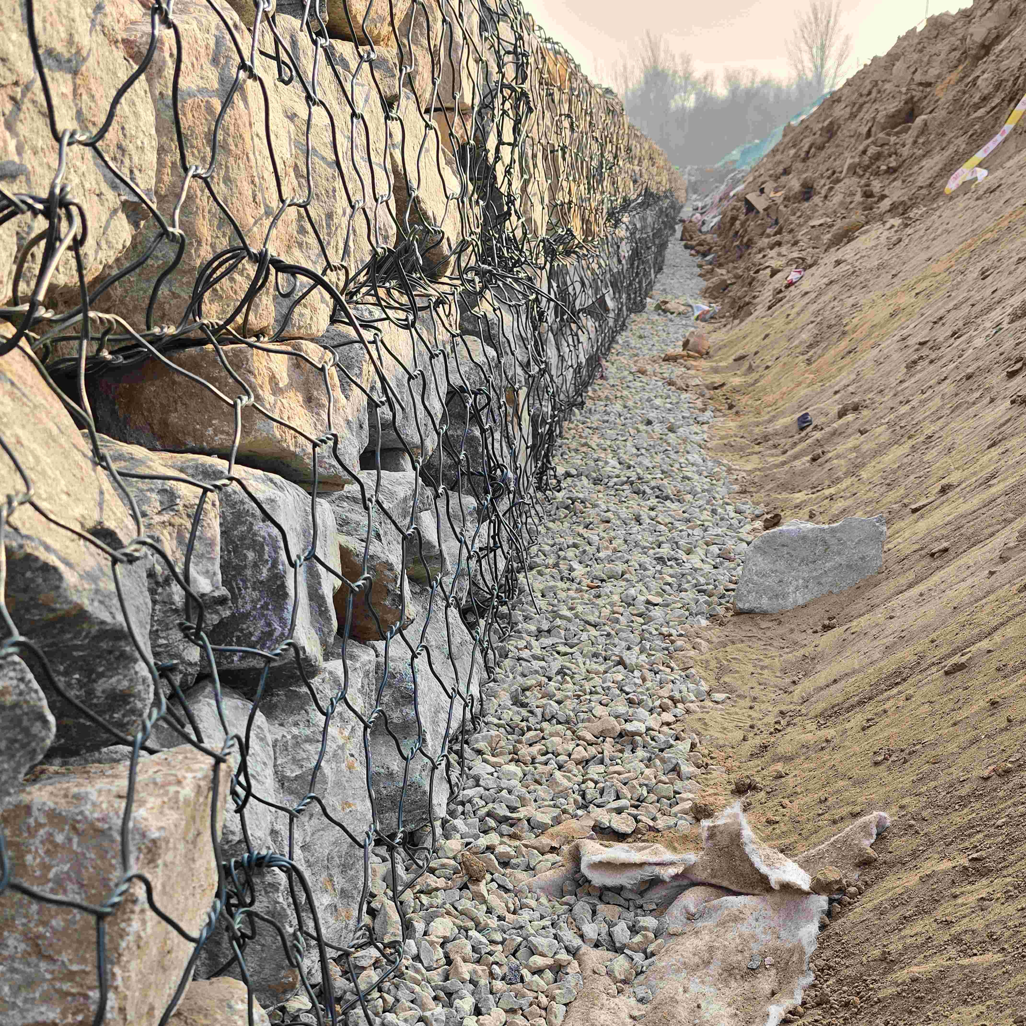 2*1*1M Galvanized Customized Stone Cage Gabion Heavy Duty Erosion Protection