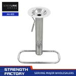 Chrome Plated Swivel Bar Chair Accessories 390mm High Iron Pipe Metal Fittings