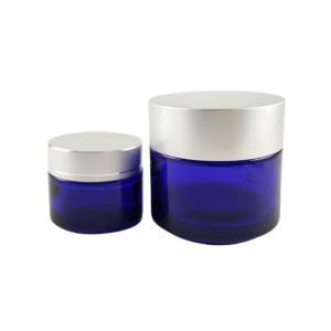 Quality Skin Care Glass Cosmetic Cream Jar , Empty Glass Cream Containers wholesale