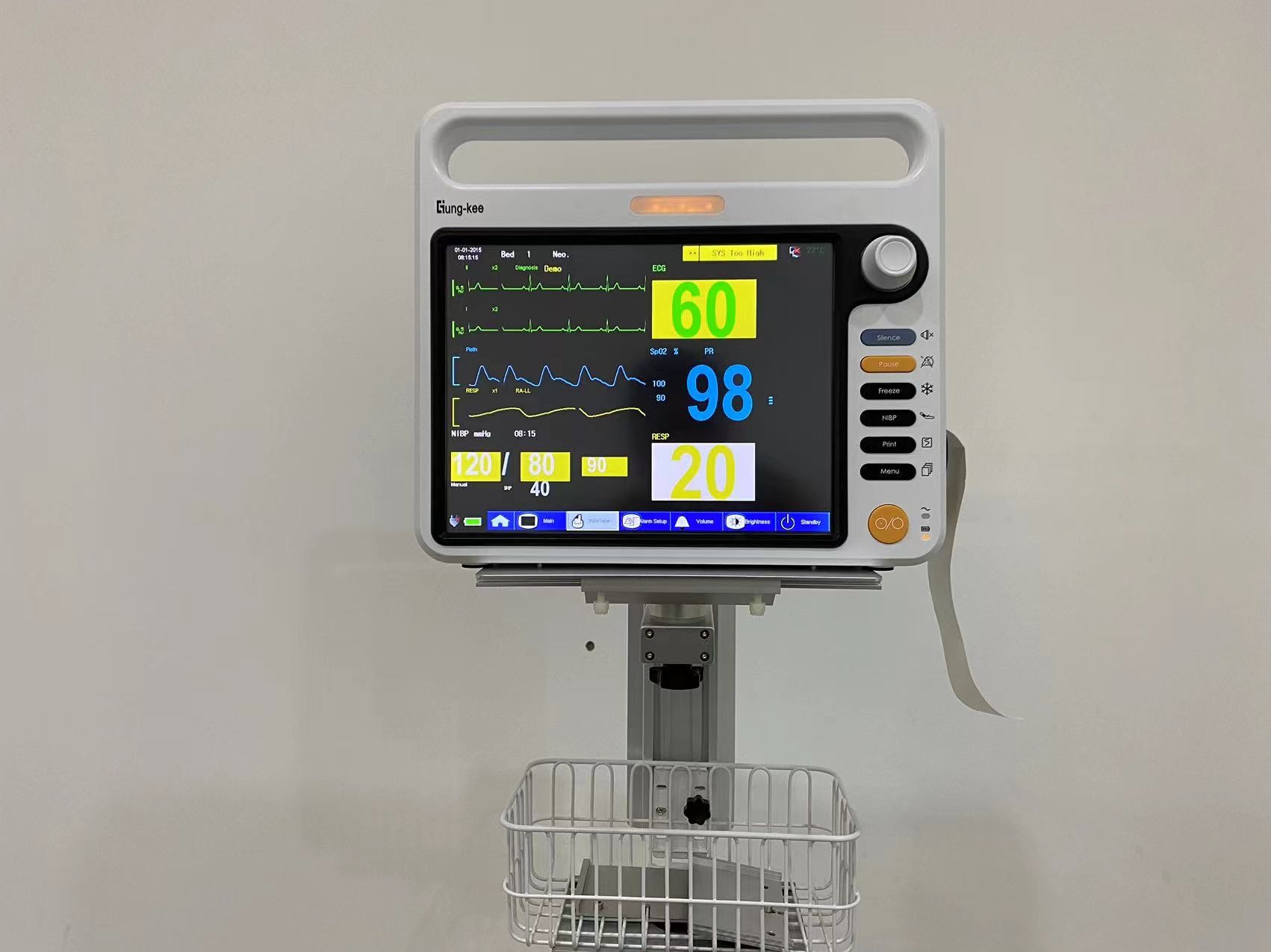 Veterinary multiparameter monitor Portable patient monitor neonate patient monitor animal monitor pet monitor
