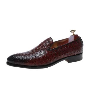 Quality Casual Textured Men'S Business Leather Shoes Deodorization Hard Wearing wholesale