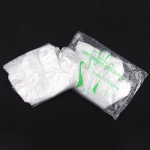 Quality Transparent Disposable Plastic Gloves Environmental Protection For Food Cleaning wholesale