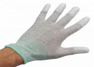 Quality Stretch Anti Static Gloves PU Coated , Nylon Yarn Utility Work Gloves wholesale