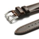16mm Brown Leather Watch Band Business 20mm Quick Release Watch Band