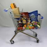 Regular European Shopping Trolley 125L Steel Supermarket Shopping Cart 110Kg