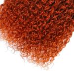 Ginger Orange Kinky Curly Remy Human Hair Bundles Sew In Weave Bundles Brazilian