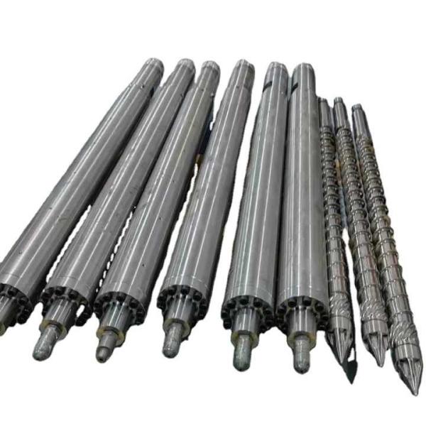 Bimetallic Screw Barrel 100-10000mm 2-3mm Bimetallic Layer 0.015mm/M Screw