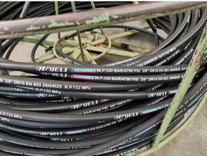 Quality Black Synthetic EN 853 2SN Sae 100 R2at Wire Braid Hydraulic Hose 3/8 Inch wholesale