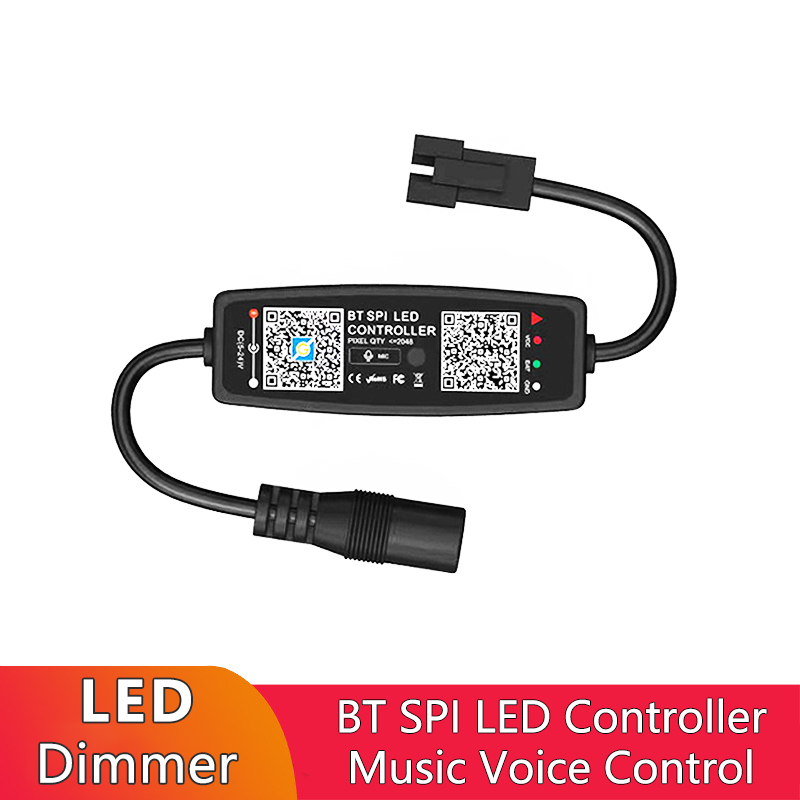 Bluetooth LED Strip Wireless Controller , SPI RGB LED Controller For 2811 Strip Light