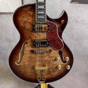 Quality Custom Vintage Burst Byrdland Jazz Electric Guitar Flamed Maple Top with Gold Hardware HH Pickups wholesale