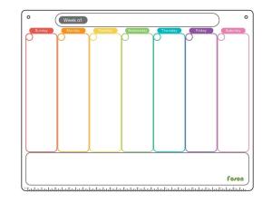 Quality Dry Erase Magnetic Refrigerator Organizer Small Magnet Calendar For Fridge wholesale