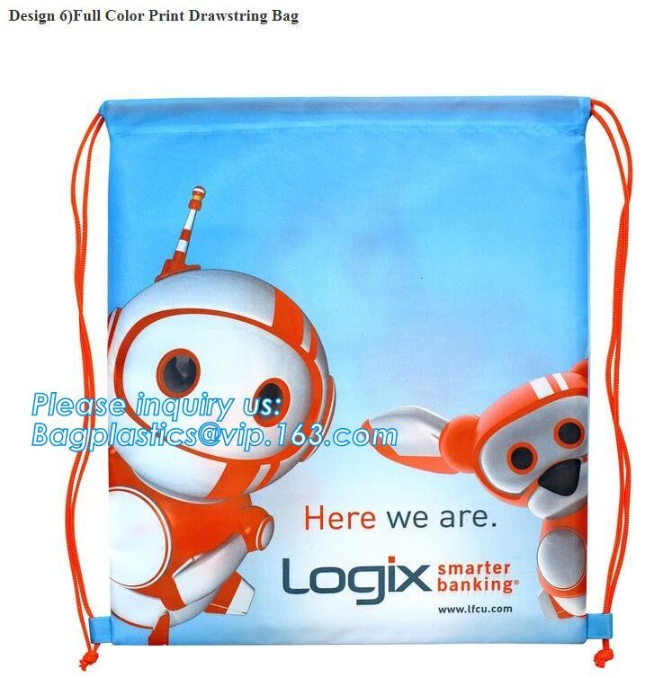 Recycled Foldable Nylon Polyester Tote Bag with logos polyester shopping bag Custom advertising handle non woven bag PAC