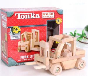 Quality TONKA wooden toys / assembling truck model / Educational Toys / DIY Toy wholesale