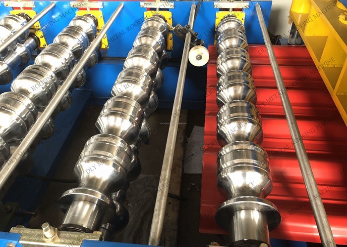 1.25m Metal Roofing Machine PLC 7m Corrugated Roll Making Equipment