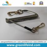 Hot Sale Transparent Black PU Covered Steel Coiled Lanyard Rope