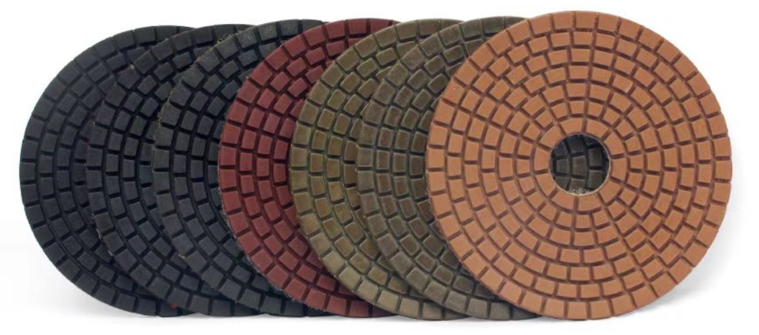 Marble Granite Diamond Resin Wet Polishing Pad For Air Grinder Stone Polisher