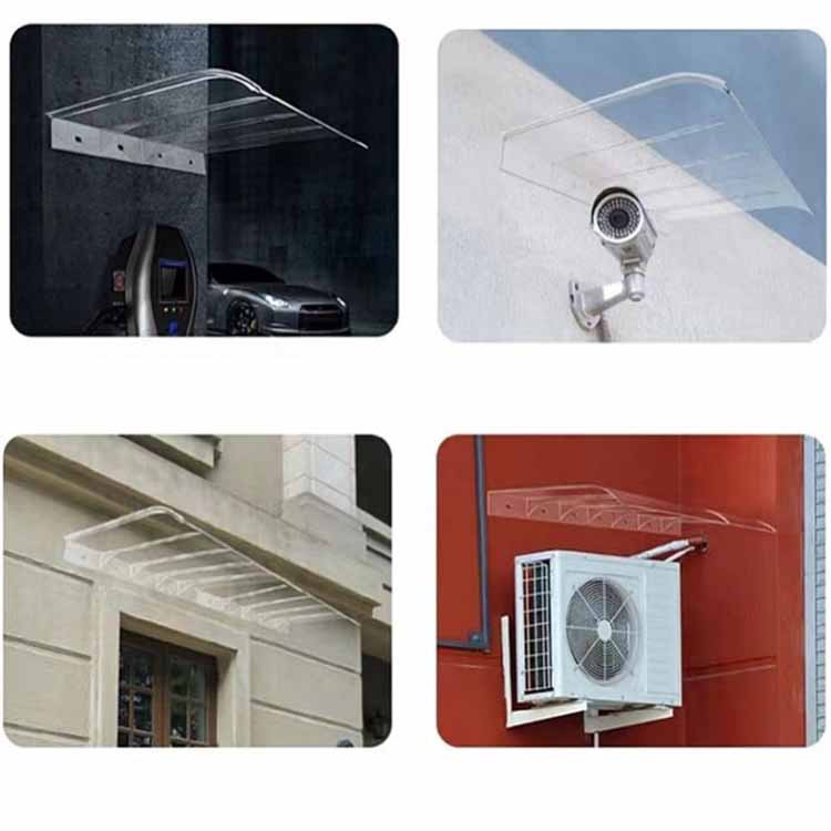 Clear Plastic PC Awning Canopy Polycarbonate Air Conditioner Awning