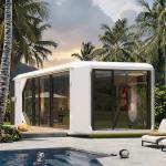 Steel Roofing Outdoor Capsule House For Hotels Or Personal Use Apple Cabin House