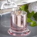 Bell Shaped Scented Candle Holder Christmas Silver Glass Dome Jars