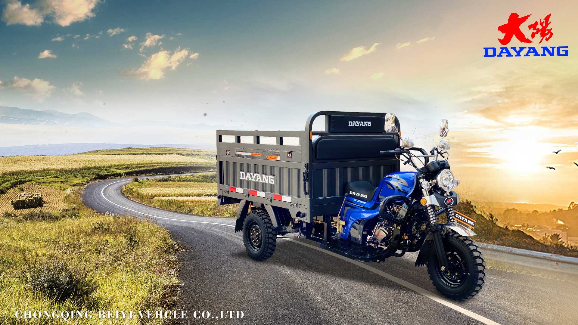 Heat Dissipation 4 Stroke 50 Type Motorcycle Tricycles for Heavy Duty Cargo Transport