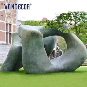 Quality Large Outdoor Abstract Geometric Copper Sculpture With 3D Design wholesale