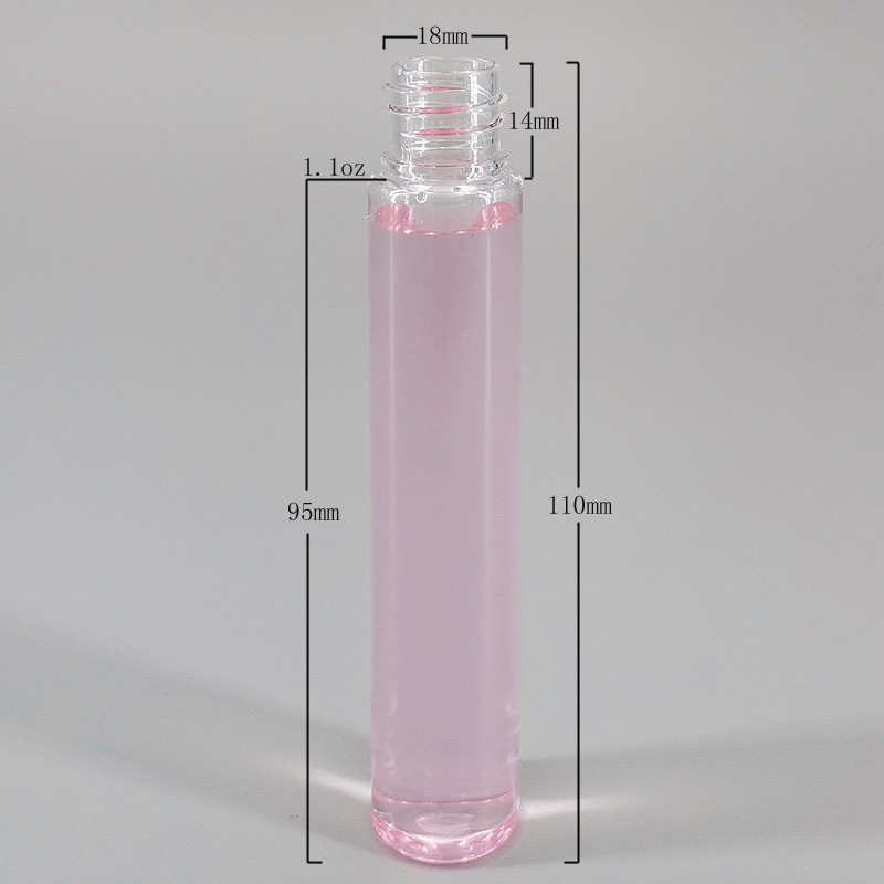 30ml Clear PET Slim Tube PP Cap Plastic Spray Bottle