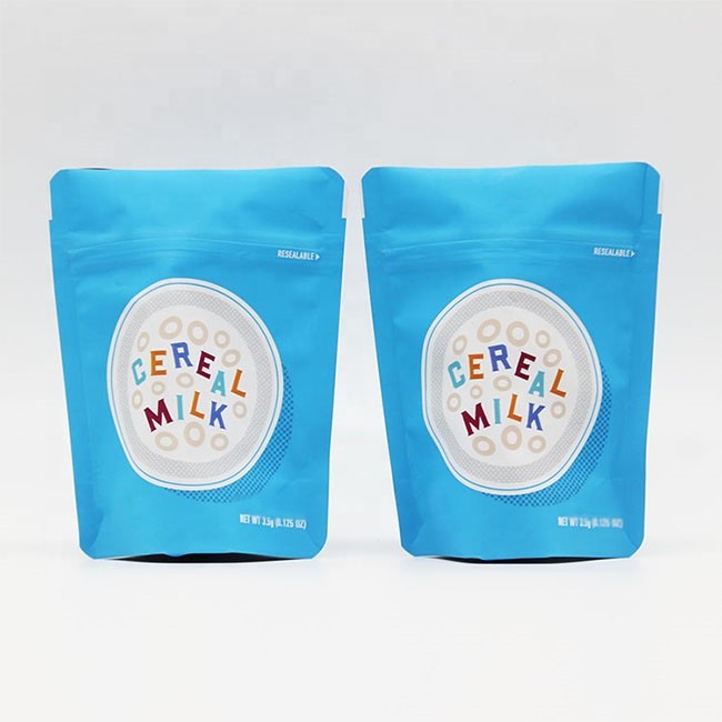 Customize Mylar Bags Smell Proof Zip Lock Soft Touch ECO Friendly Stand up Pouches