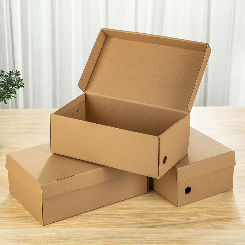 Matt Varnish Brown Parcel Box , FSC CMYK Custom Printed Apparel Boxes